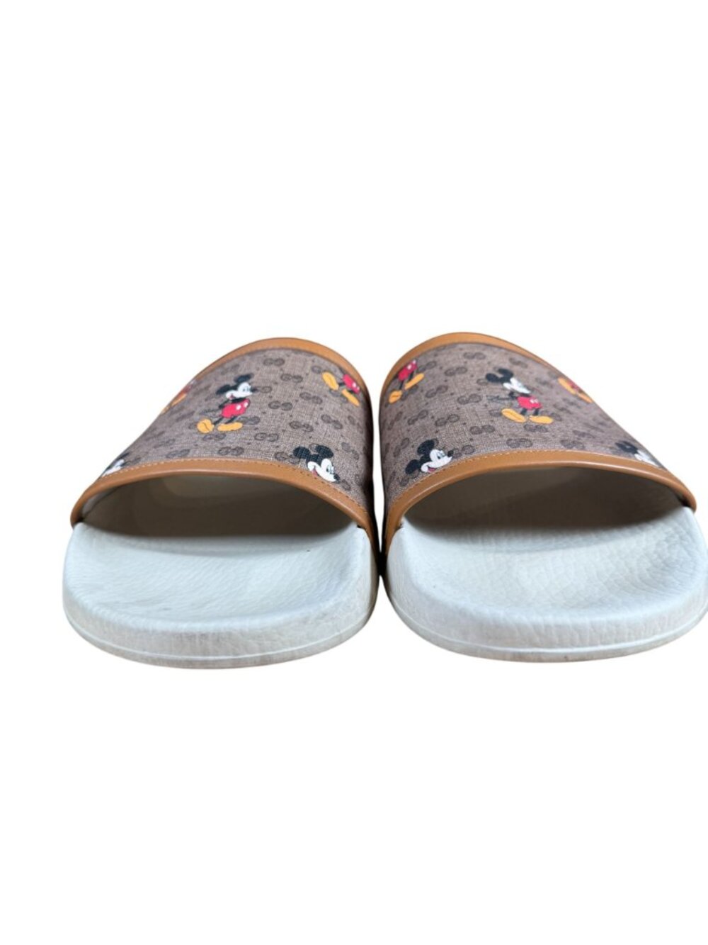 Gucci x Disney GG Supreme Mickey Mouse Logo Shoes Slides Size UK 10 US 11 - Picture 6 of 11